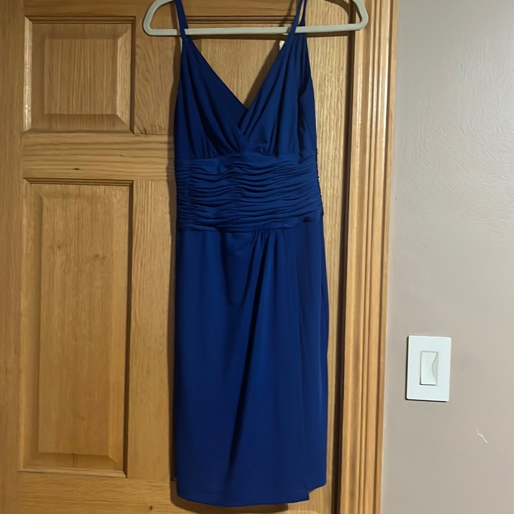 Calvin Klein NWOT Midi Blue Dress
